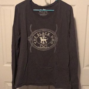 Black dog LS tee